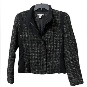 Liz Claiborne Tweed Jacket | Black, White
